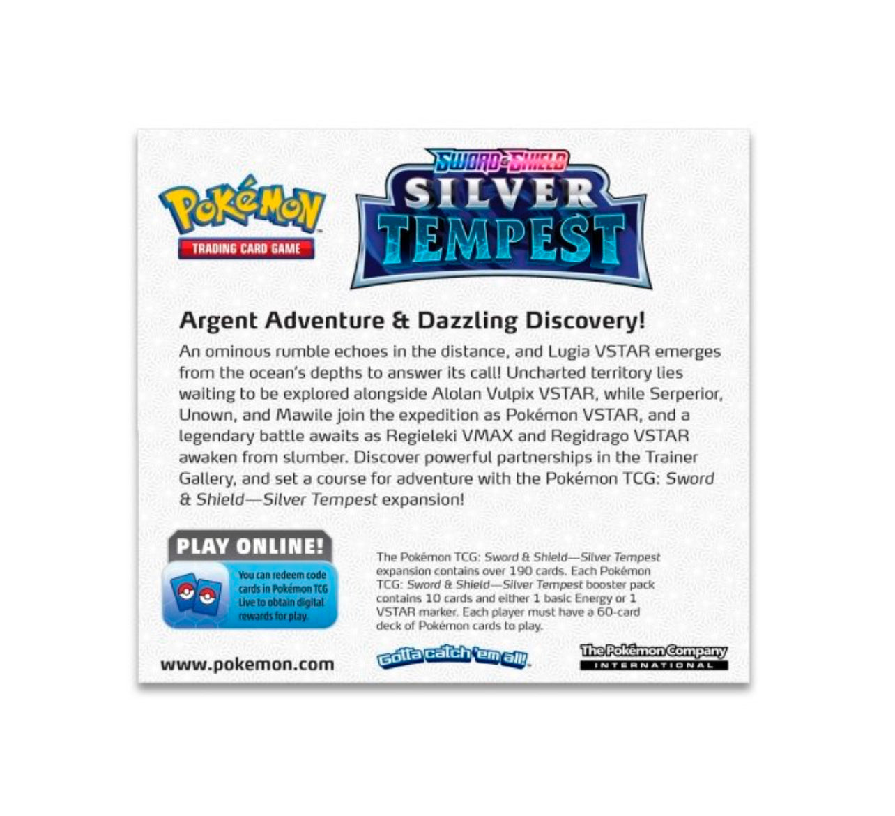 Pokémon TCG: Sword & Shield-Silver Tempest Booster Display Box (36 Packs)